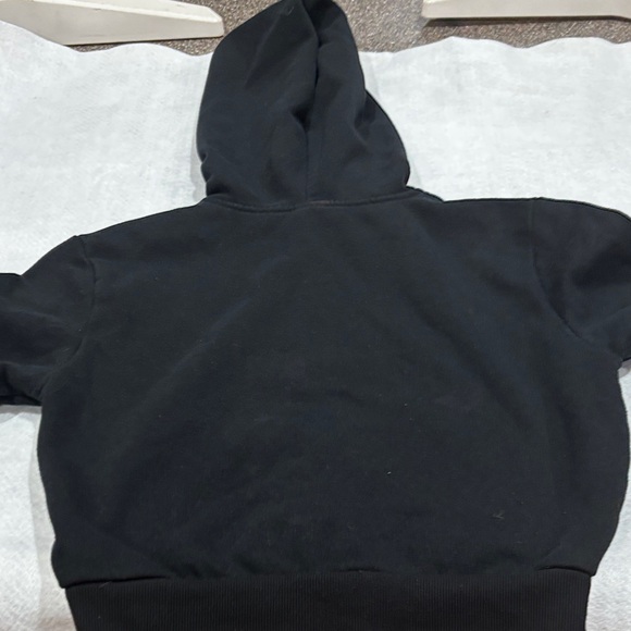 Wild Fable Cropped Black Hoodie with Zip - Picture 4 of 5